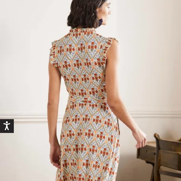 Boden Ruffle Fixed Wrap Jersey Dress - Picture 5 of 13